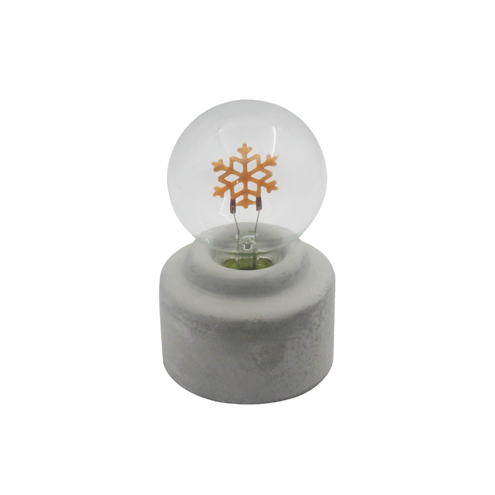 LED cement base flaske mund lys