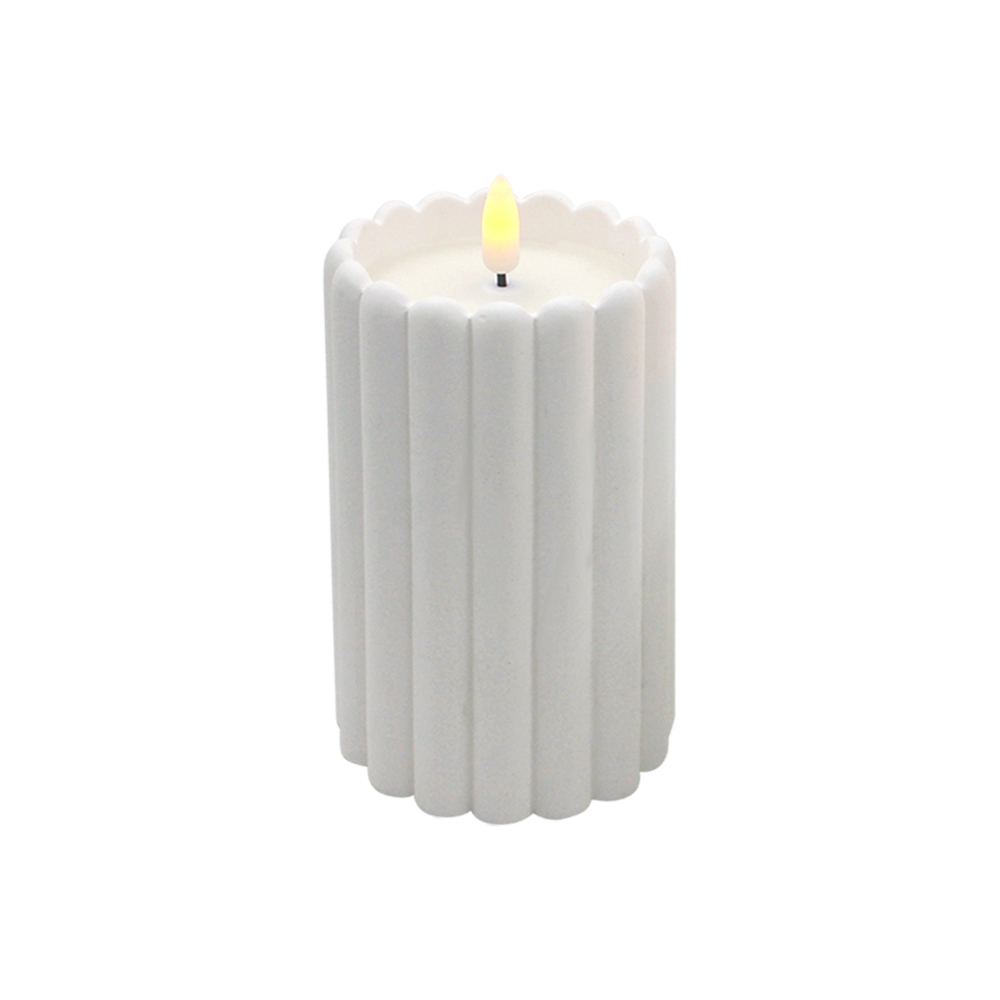 Klassisk søjlecement 3D LED -stearinlys